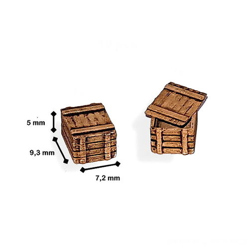 Ammo / weapons wooden boxes set #05