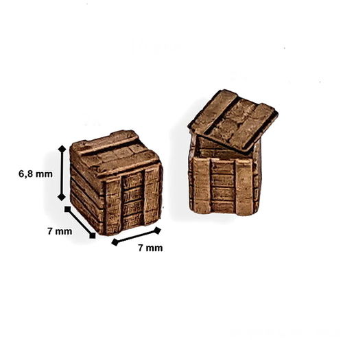 Cajas de madera para munición / armas set #13