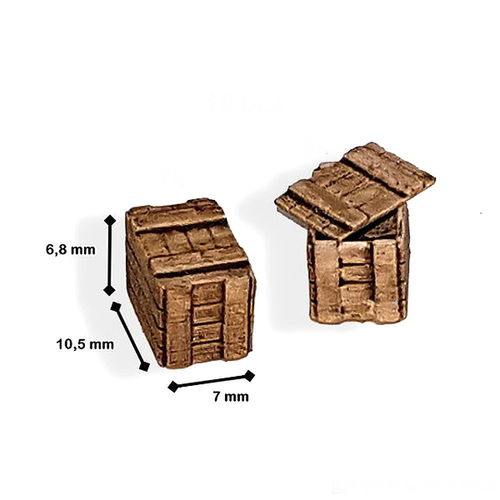 Ammo / weapons wooden boxes set #14