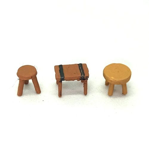 Assorted low stools