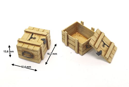 Wooden box #3 (Iron handles)