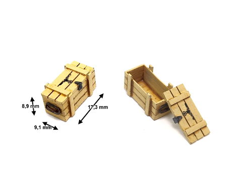 Caja de madera #7 (Asas metálicas)
