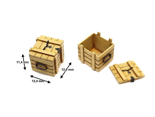 Caja de madera #8 (Asas metálicas)