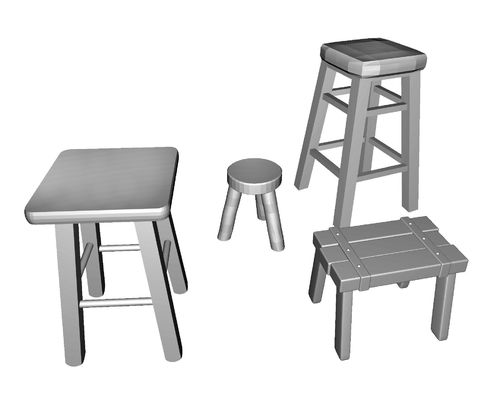Assorted stools