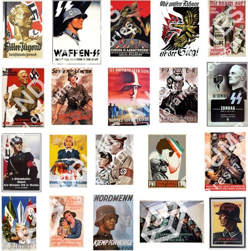 WWII Axis Propaganda Posters