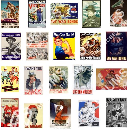 WWII Allied Propaganda posters