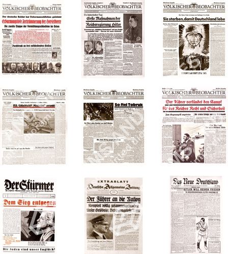WWII German newspapers