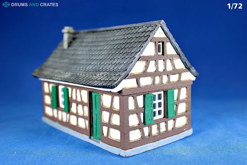 Casa con entramado de madera